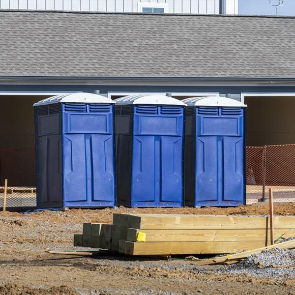 Heavy-duty construction site porta potty in Joliet, Illinois